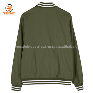 แจ็กเก็ตทีม2025คลาสสิกสำหรับผู้ชายสวมใส่สบายข้อมือยางและผ้านุ่มเหมาะสำหรับชุดกีฬาลำลองบริการ OEM - Product Image 3