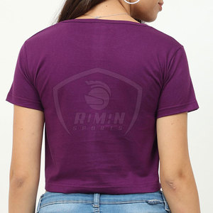 เสื้อครอปของผู้หญิงผ้านิ่มแห้งเร็วระบายอากาศได้ดีสวมใส่สบายมาใหม่ - Product Image 3