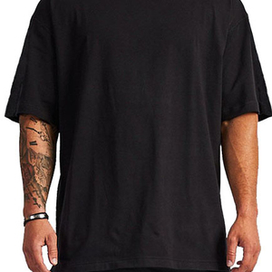 เสื้อยืดโอเวอร์ไซส์ลำลองสำหรับผู้ชายผ้าคอตตอนระบายอากาศได้ดีมีสไตล์ทันสมัยสวมใส่สบายน้ำหนักเบาเนื้อผ้า100% - Product Image 4