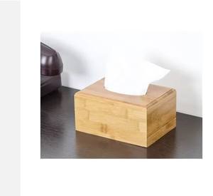 Boîte à mouchoirs en bois rectangulaire de luxe créative Couverture en métal élégante Revêtement en poudre/Finition dorée Conception personnalisable pour hôtels - Product Image 5