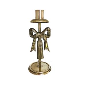 Soporte para velas de latón antiguo hecho a mano con detalles étnicos tradicionales para una decoración clásica del Hogar disponible a un precio asequible - Product Image 1