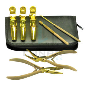 ชุดเครื่องมือต่อผมพร้อมอุปกรณ์เสริมหลายอย่างในพลาสมา Tan Gold การติดฉลากแบรนด์และเครื่องมือเพิ่มประสิทธิภาพ - Product Image 5