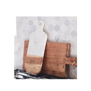 Mármol de alta calidad con tabla de cortar de madera tabla de queso tabla de cortar accesorio de utensilios de cocina bloques de cortar mejor precio - Product Image 3