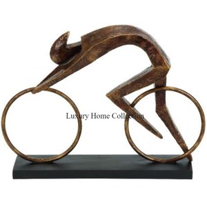 Gold Color Tree Shape Sculpture & Designer Fancy Look Metal Creative Decor Accent for Office Usage <b>Object</b> Supplies in Low Price - Product Image 4