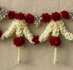 Trending Rose Bandarwal, Flower Toran, Trending Decoration, Arreglo floral, Flor artificial, Decoración para el hogar, Colgante de puerta, - Product Image 2