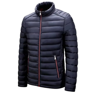 Veste matelassée épaisse et chaude pour homme, vente chaude, capuche, fermeture éclair, toile imperméable, respirante, écologique, conception personnalisée OEM - Product Image 6