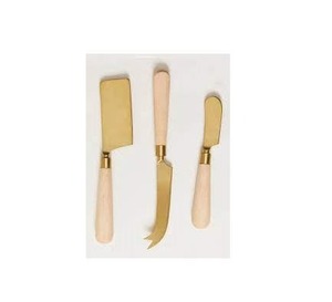 Qualité standard Cuivre Fromage Couteaux Serveur Ensemble Blanc Couleur Résine Poignée Maison Fromage Beurre Couteau Fourchette 4 Pièces Ensemble Meilleur Prix - Product Image 4