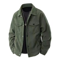 Blouson aviateur pilote nouvelle veste décontractée en velours côtelé grande taille pour hommes pour l'automne hiver