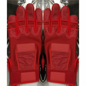 Gants de frappe de baseball en cuir dernier cri pour adultes, hommes, professionnels, manchette longue, fermeture à boucle et crochet, durables, légers, respirants - Product Image 4