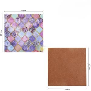 Ensemble de sous-verres en bois MDF de qualité supérieure, faits à la main, écologiques, diamètre 450 mm, épaisseur 10 mm, style élégant et champêtre, ArtisanVibe - Product Image 4