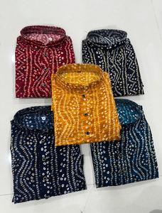 ชุดนอนพิมพ์ลายผ้าคอตตอนสำหรับงานเทศกาลผู้ส่งออกทั่วโลกและผู้จัดจำหน่ายจาก Surat ในอัตราที่ต่ำที่สุด - Product Image 3