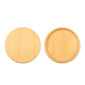 Eco Friendly Wholesale Hot Selling Bamboo Beech Wood Square Round Cup Mat <b>Drinks</b> <b>Coasters</b> by crescent crafts - Product Image 4