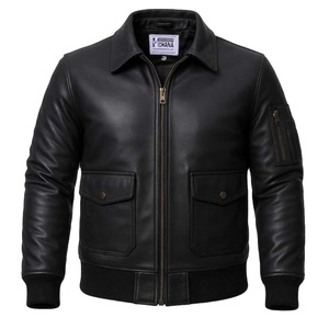 เสื้อโค้ทมอเตอร์ไซค์ลำลองสำหรับผู้ชายรุ่นใหม่ปี 2026 KJ คุณภาพสูง ผลิตจากหนัง PU แต่งสไตล์วินเทจ พร้อมซิปกันน้ำ กันลม เหมาะสำหรับฤดูหนาว คอตั้ง - Product Image 1