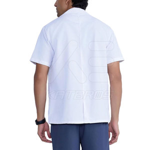 Factory Direct Sale High Quality Lightweight 100% Cotton Unisex Customizable Scrub Lab <b>Coat</b> Hospital Uniforms - Product Image 2