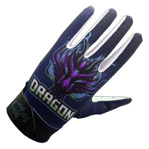 ถุงมือหนังรับอเมริกันฟุตบอลพิมพ์ลายโลโก้ออกแบบได้ตามต้องการ - Product Image 4