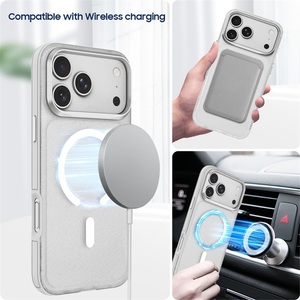 Coque de téléphone personnalisée avec aimant puissant semi-transparent mat et pare-chocs en TPU pour iPhone 17 Pro Max 18 Pro Max - Product Image 6