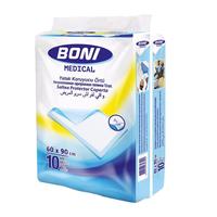 Boni Couches pour adultes imprimées, anti-fuites, jetables, haute qualité, 30 pièces, taille moyenne, pour soins d'incontinence médicale