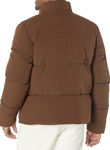 Sweat-shirt à fermeture éclair pour homme, col montant, veste matelassée, blanc, léger, avec poche, logo personnalisé, fabrication directe du Bangladesh, vente en gros - Product Image 3