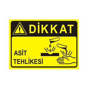 Caution Acid Hazard Sign Yard Sign Product - Product Image 1