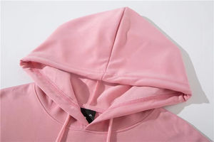 Sweat à capuche en polaire surdimensionné avec logo personnalisé pour hommes, sweat-shirt épais et lourd 400 450 g/m² en coton et polyester brodé sur les épaules tombantes - Product Image 3