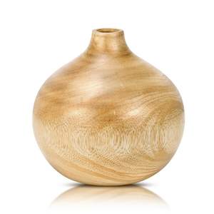Vase à fleurs en bois au design minimaliste, convient à un décor propre, récipients polyvalents pour des intérieurs soignés dans les maisons de style moderne - Product Image 6