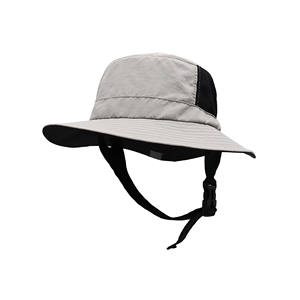 Venta al por mayor de alta calidad de color sólido personalizado de peso ligero de nylon sombreros de surf a prueba de viento sombrero de cubo - Product Image 2