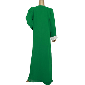 Alta calidad personalizable XXL XXXL tallas Kaftan vestidos largos islámicos Abaya directo ODM suministro mujeres tradicional étnico musulmán - Product Image 4