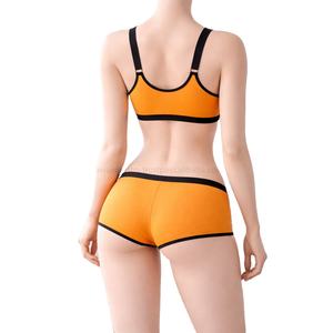 Listo para Enviar: Conjunto Samavia Sexy de Sujetador Deportivo y Braguita para Mujer, con Aros, de Alta Elasticidad, Spandex/Nylon, de Secado Rápido, Ropa de Gimnasio, Venta al por Mayor a Granel - Product Image 3