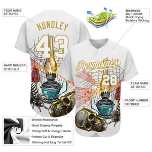 Maillot de baseball en gros 100% polyester fait vêtements d'entraînement chemises de baseball avec fermeture à bouton chemises de conception personnalisée - Product Image 4