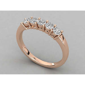 Anillo de Eternidad para Mujer en Oro Amarillo de 14K con Diamante Cultivado en Laboratorio, Corte Princesa, con Certificado IGI, Engastado en Oro Amarillo - Product Image 4