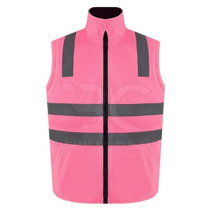Ropa de trabajo de seguridad para hombres Chaqueta reflectante de seguridad de alta visibilidad Logotipo personalizado Ropa de trabajo al aire libre Chaquetas a prueba de viento de concha suave - Product Image 4