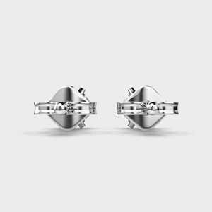 IGI Certified Lab Grown Round Brilliant Cut Diamond Stud <b>Earrings</b> <b>Solid</b> 925 Sterling <b>Silver</b> Solitaire Diamond Stud <b>Earrings</b> - Product Image 4