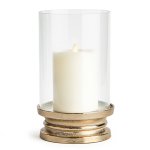 Décoration de mariage et de noël bougeoir ouragans en métal bougeoir décoratif ouragans en métal fini or - Product Image 6