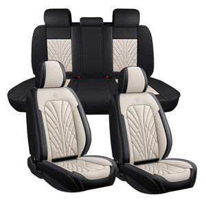 Housse de siège de voiture universelle à couverture intégrale 5 places Ensemble complet d'<span class=keywords><strong>accessoires</strong></span> intérieurs de voiture Housses de siège de voiture en cuir Nappa - Product Image 1