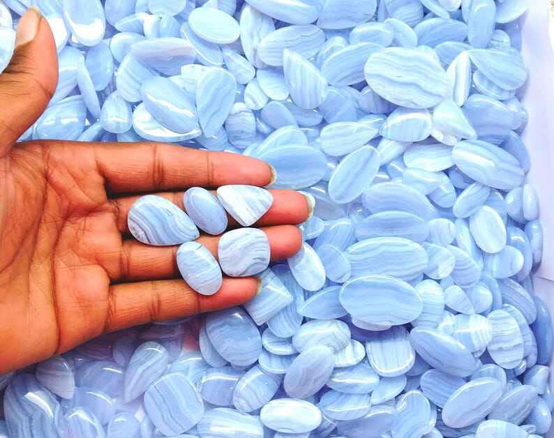 Blue Lace Agate Cabochon