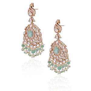 Boucles d'oreilles en diamants Zahra Polki - Product Image 3