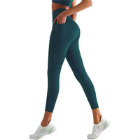 Zachte stoffen, antibacteriële yoga leggings set voor dames, hoge kwaliteit, hoog comfort, sneldrogend, 2-delige gym fitness kleding, elastisch