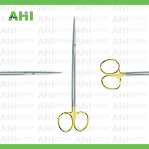 Tijeras Metzenbaum para Bebés, Marca AHI, Acero Inoxidable, Inserción Manual Dura, 135 mm de Largo, Instrumentos Quirúrgicos Rectos, Certificación CE - Product Image 3