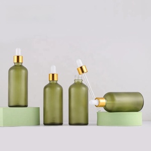 Botellas de Vidrio Verde Oliva de 30ml, 50ml y 100ml con Gotero, Resistentes a los Rayos UV y a Fugas, para Suero para el Cuidado de la Piel y <span class=keywords><strong>Aceites</strong></span> Esenciales - Product Image 5