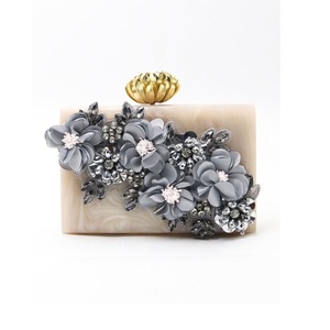 Bolso de mano de resina bohemio de mediados de siglo para mujer, bolso de calidad impermeable para cadenas de ducha de boda de noche para viajes - Product Image 1