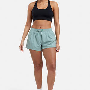 Pantalones Cortos de Cintura Alta para Mujer, Shorts de Poliéster para Correr, Yoga Atlético, Pantalones Cortos Personalizados para Gimnasio, Precio Razonable, OEM - Product Image 5