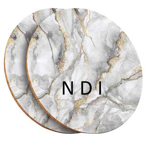 Set Of 4 Eco Friendly Coaster for Coffee Tea Cup <b>Dinner</b> Party <b>Table</b> Top Tea Coaster Set Sustainable Quality Marble Coaster Set - Product Image 4