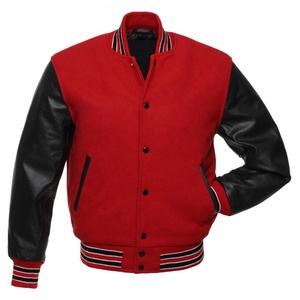 Veste de baseball d'hiver de haute qualité personnalisée pour hommes et femmes, avec broderie en chenille, manches en cuir, respirante, écologique, col montant - Product Image 5