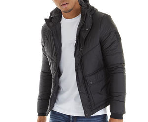 Service OEM Tendance Logo personnalisé Veste matelassée pour hommes Manteau long Garder au chaud Hiver Veste en duvet pour hommes - Product Image 5
