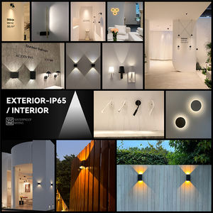 Applique murale extérieure moderne noire IP65 <span class=keywords><strong>luminaire</strong></span> LED étanche pour villa balcon couloir et éclairage de façade d'hôtel - Product Image 4