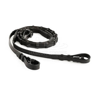 Riendas de Web de bucle de contacto de caballo de cuero ajustable al por mayor Riendas de Web de bucle de contacto de caballo de cuero genuino para la venta - Product Image 5