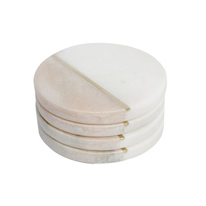top Trending Customized Round Marble Coaster with Gold Antique Design Home and <b>Garden</b> Antique Design Tabletop Customized Colors - Product Image 3