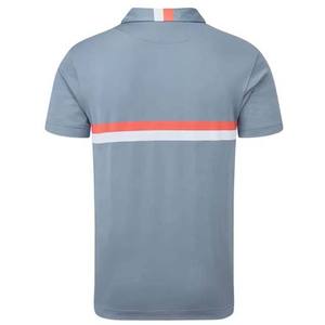 Diseño a rayas Polos para hombre High Street Style Transpirable Manga corta Algodón 220g Verano Deportes Hombre Polo Shirt - Product Image 2