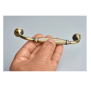 Brass <b>Door</b> Handle Hardware Hexagon Pulls Cabinet <b>Door</b> <b>Copper</b> Handles Kitchen Accessories Furniture Hardware - Product Image 4