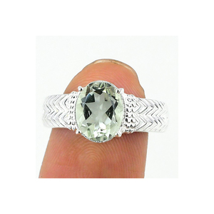 AAA + cuarzo ahumado piedra preciosa hecha a mano 925 plata esterlina sólida anillos finos Valantines día boda compromiso joyería regalo para ella - Product Image 3
